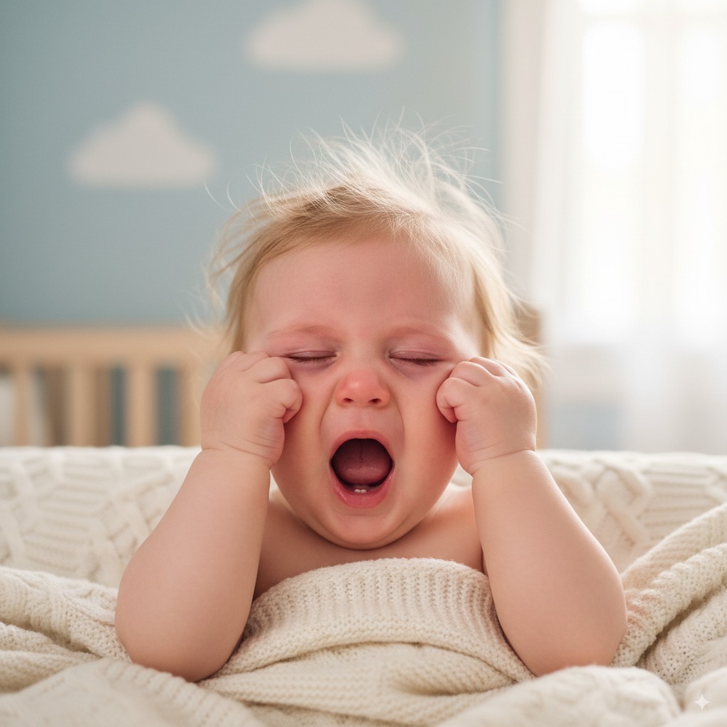 Crying baby before bedtime